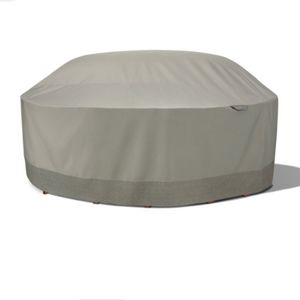 Duck Covers Water-Resistant 106 Inch. OutdoorRound Table & Chair Cover